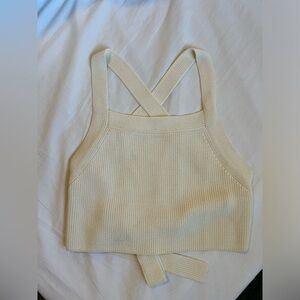 Aritzia Wilfred Cayenne Tie Back Top